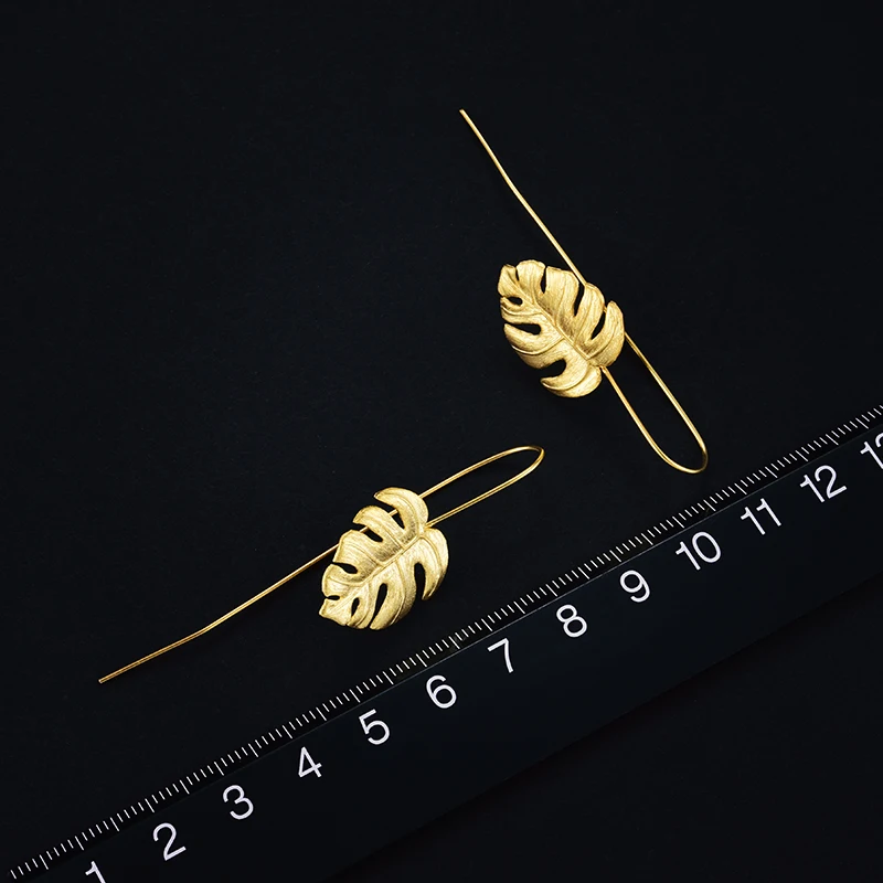 Design 5 925 Sterling Silver Leaf Drop//Dangle Earrings