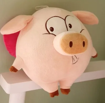 

Free shipping 2015 hot Lovely angel pig doll plush toy 25cm and 55CM doll pig hug dolls lovers Christmas gift new arrived
