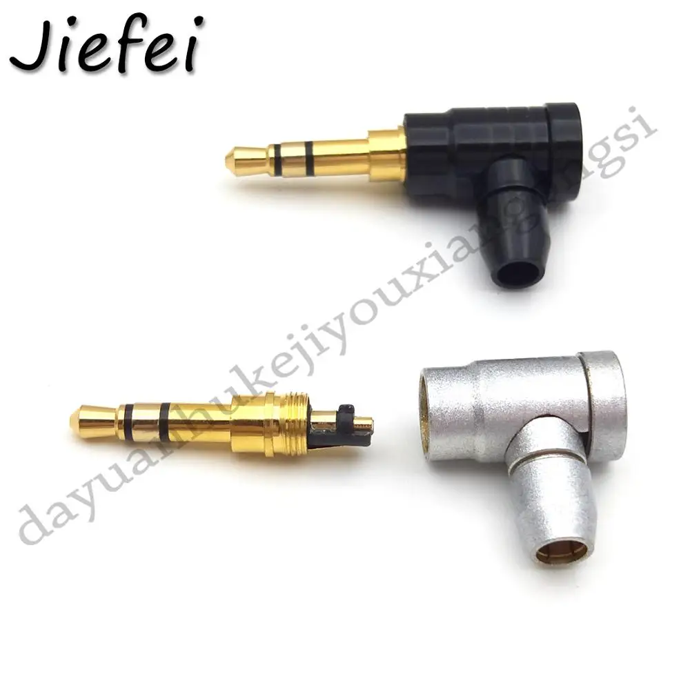 10pcs 90 Degree Jack 3 5 mm Headphone Plug Right Angle 3 Pole Stereo Audio Jack Connector for Cable Adapter