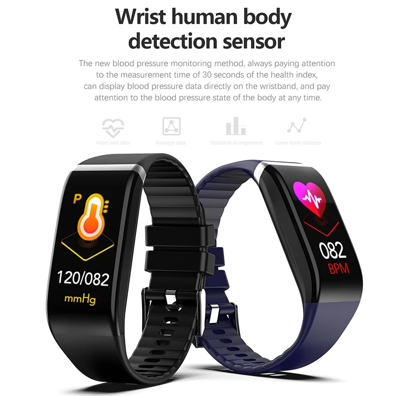 Smart Bracelet Heart Rate Blood Pressure Oxygen Exercise Bluetooth Step GDeals