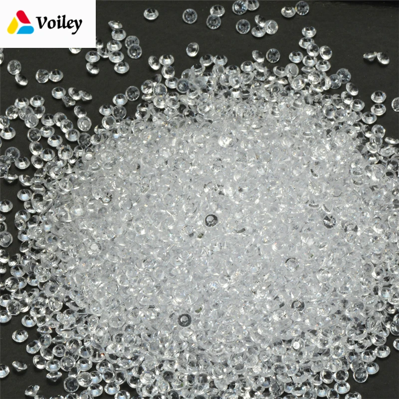 

1000Pcs/bag 4.5mm Crafts Diamond Confetti Table Scatters Crystals Centerpiece Festive Party Diy Supplies Wedding Decorations,Q