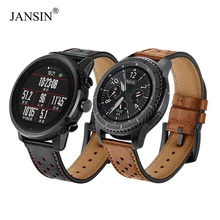 22 мм ремешок для часов для samsung gear S3 Frontier/s3 Classic/galaxy watch 46 мм/Xiaomi Huami Amazfit Pace ремешок для часов из натуральной кожи