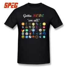 Short Sleeves T-Shirt 100% Cotton Casual Bitcoin Tee Crypto Digital Currency BTC Mining Coin HODL T-Shirt O Neck T Shirts Men
