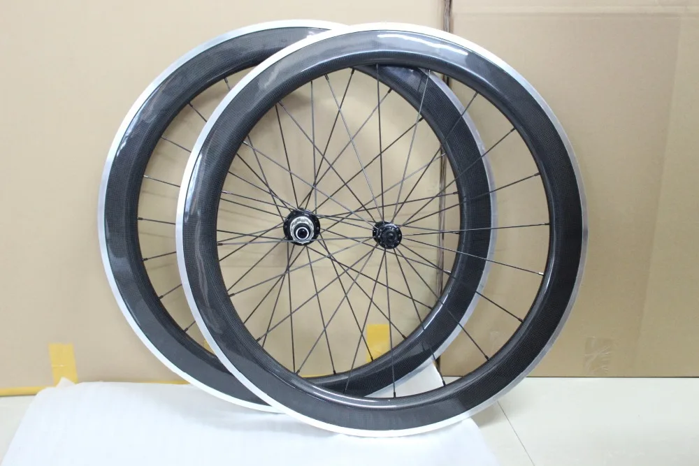 

20/24 H bicicleta m carbon triathlon bicycles carbon wheels 60mm carbon clincher alloy surface
