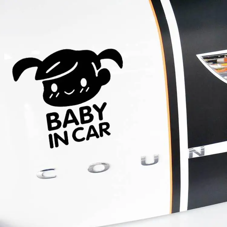 Детская Автомобильная наклейка с буквами для девочек защитная на заднее стекло