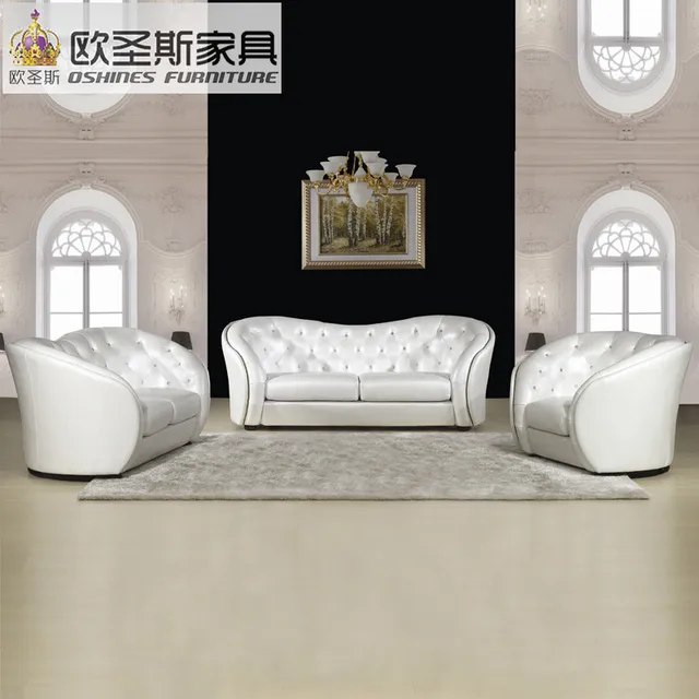 China Factory Euro Hotel Pure White Chesterfield Furniture China Factory Euro Hotel Pure White Chesterfield Furniture Living Room New Model Cowhide Pvc Leather