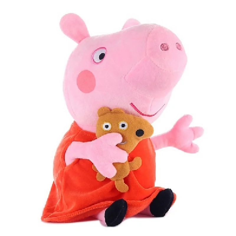 Мягкая Плюшевая Кукла Peppa Pig 30 см подарок на день рождения|Персонажи мультфильмов