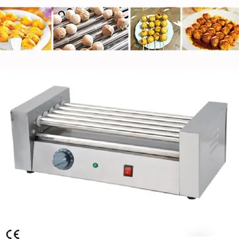

Stainless steel 5 sticks hot dog roller grill/sausage grill/countertop electric hot dog making machine roller rolling machine
