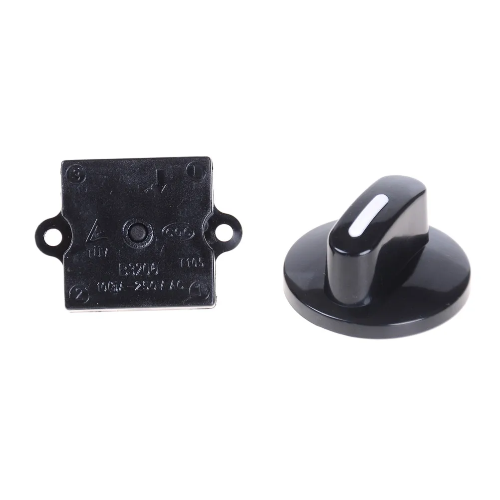 4 Position 3 Way Selector Rotary Switch For Fan 13A 120VAC With Knob Switch 31.5*31.5mm
