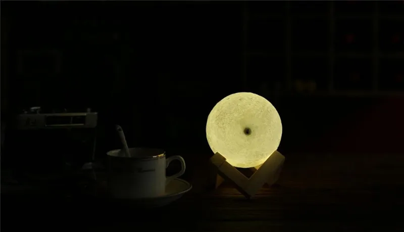 Chiclits LED Moon Lamp 3D USB Magical Moon Night Light 10CM Table Touch Sensor Color Changing Home Bedroom Decoraction Child Kid Girl Gift (33)
