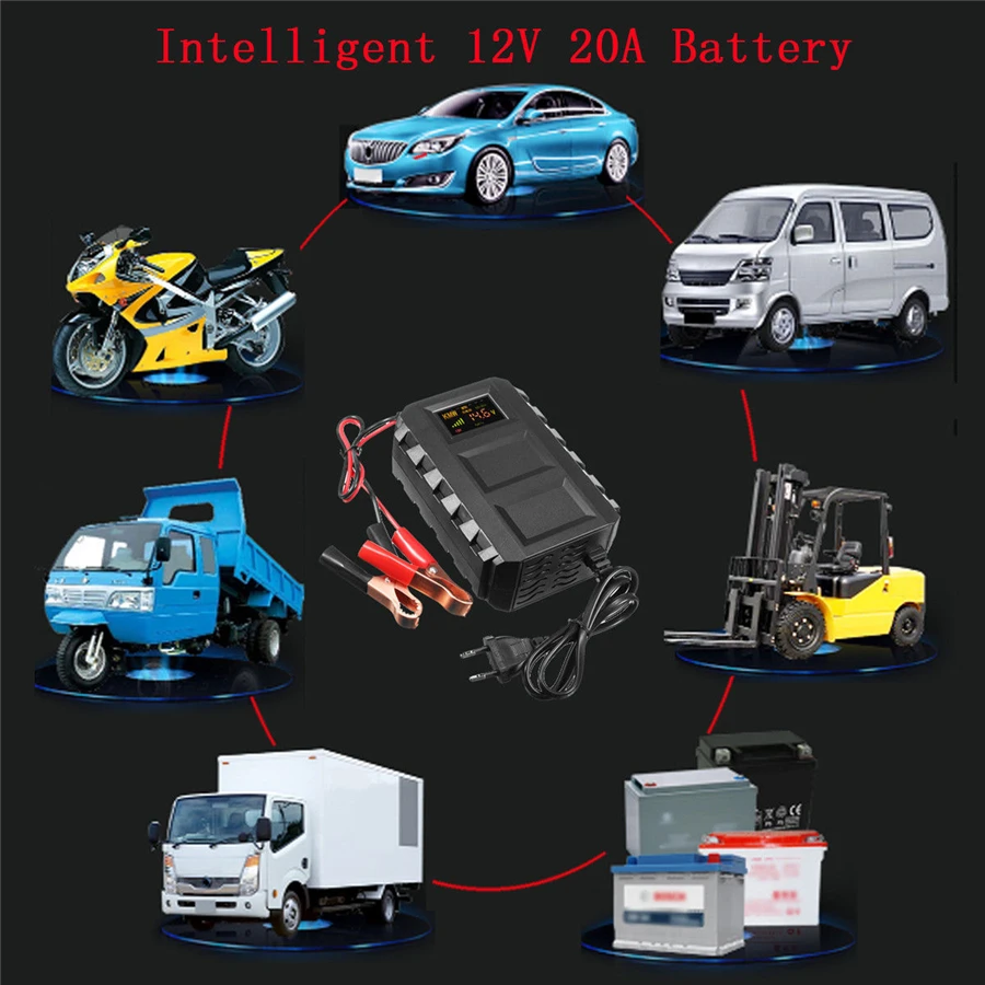 Automatic Battery Charger 6V & 12V 20A Car & Engine - HYKC-20A » Gadget mou