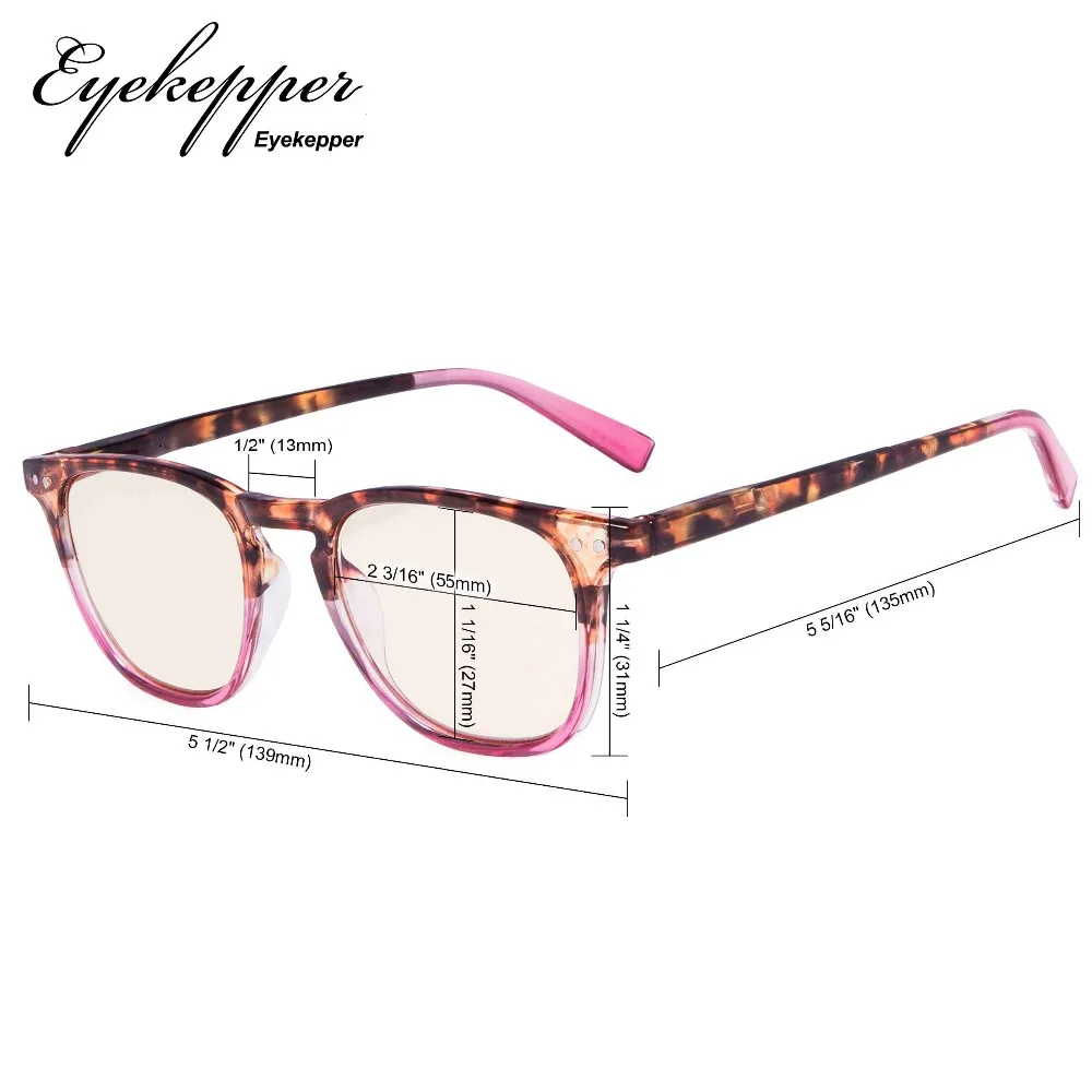 CG179 Eyekepper модные очки для чтения с УФ-защитой янтарные тонированные линзы