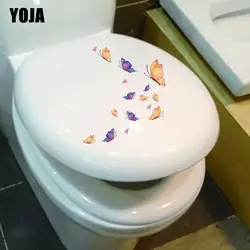 YOJA 18,2X21,5 см виниловые наклейки бабочки Гостиная Спальня Туалет искусства Стикеры украшения T3-1233