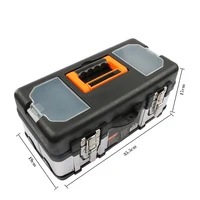 High qaulity Large stainless steel toolbox household maintenance electrician Tool Box Z0103 portable Toolsboxes 2