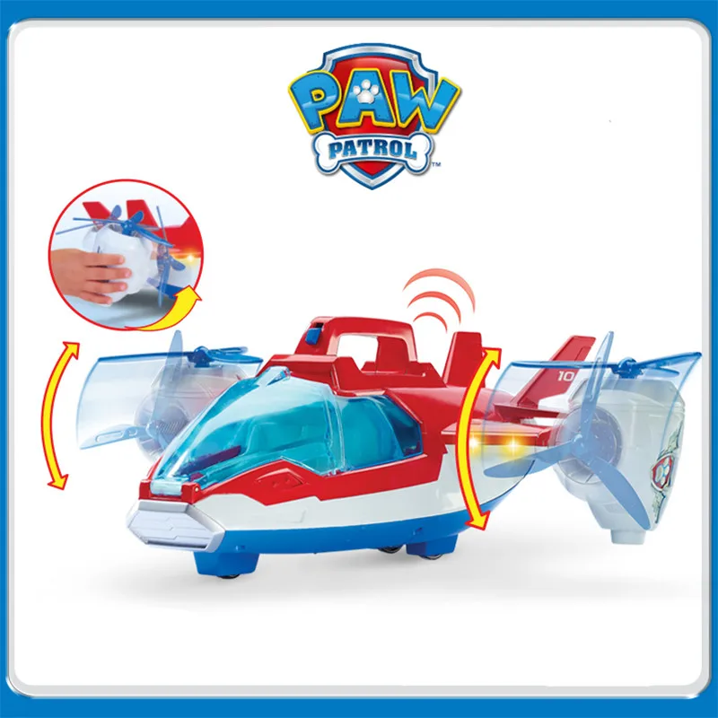 Paw Patrol Dog Toys Air patrol Aircraft Ryder Captain Robot Dog Sound Effect plane Patrulla Canina Action Figures Juguetes Gift 