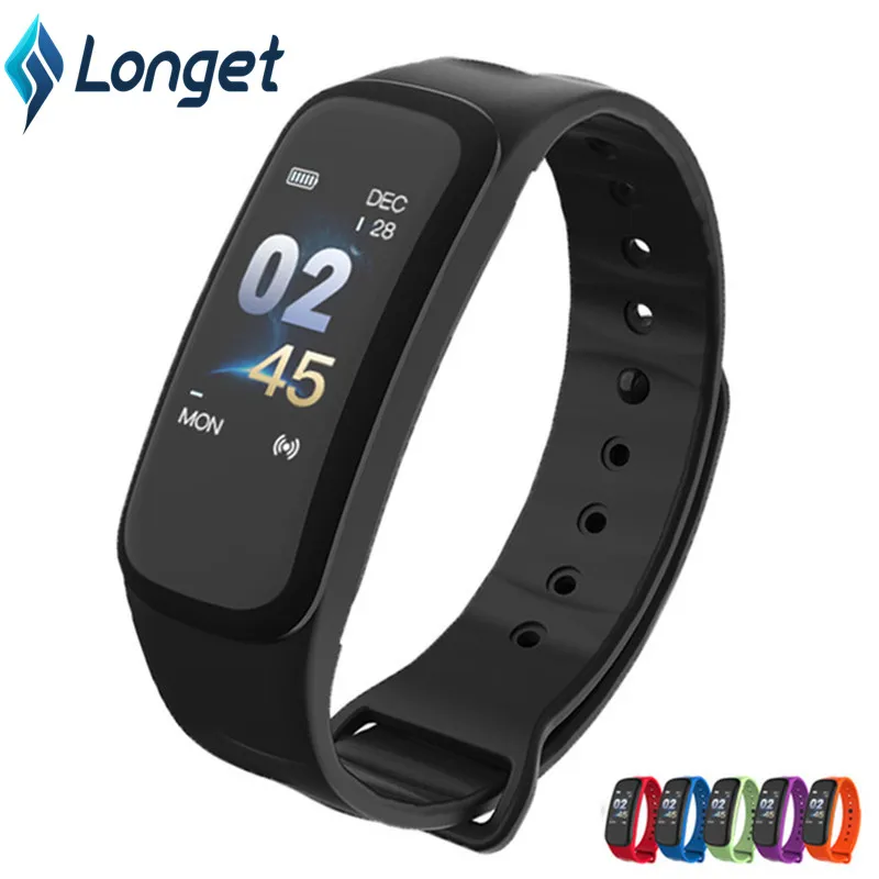 LONGET Bluetooth Sport Smart Bracelet Women Men Children Smart Watch Waterproof Clock Heart Rate Blood Pressure fitnessTracker