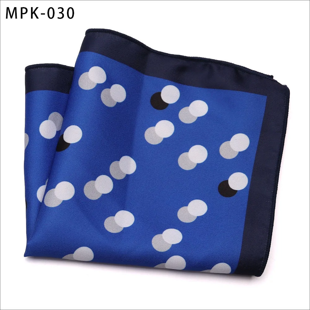 MPK-30 Новинка, модный мужской платок, карманный, квадратный, популярный, 25X25 см, большой, мужской, с узором пейсли, в горошек, нагрудные Платки для свадьбы, мужской костюм - Цвет: MPK-30