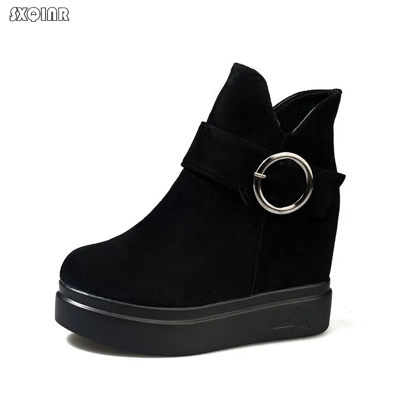 

Women Casual Shoes 2018 Autumn High Heels Ladies Sneakers Wedges platform shoes Women Thick Bottom Female Vulcanize Shoes