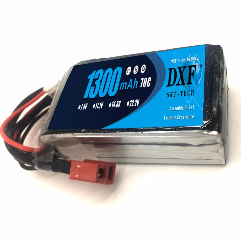 DXF Li-Po 1300 мАч 22,2 V 6 S 70C(макс. 140C) Lipo Батарея-серые кисточки с XT60 разъем для FPV высокого Мощность Демонд гонщик автомобиля