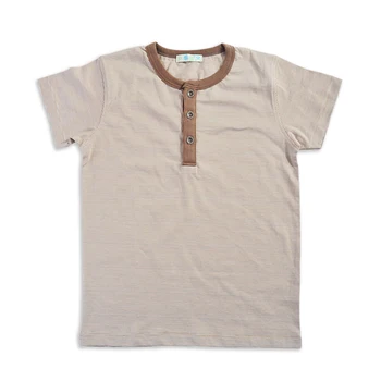 

LeJin Children Boys Shirts T Shirt Summer Wear Short Sleeves Kids Tops in 100% Cotton Jersey