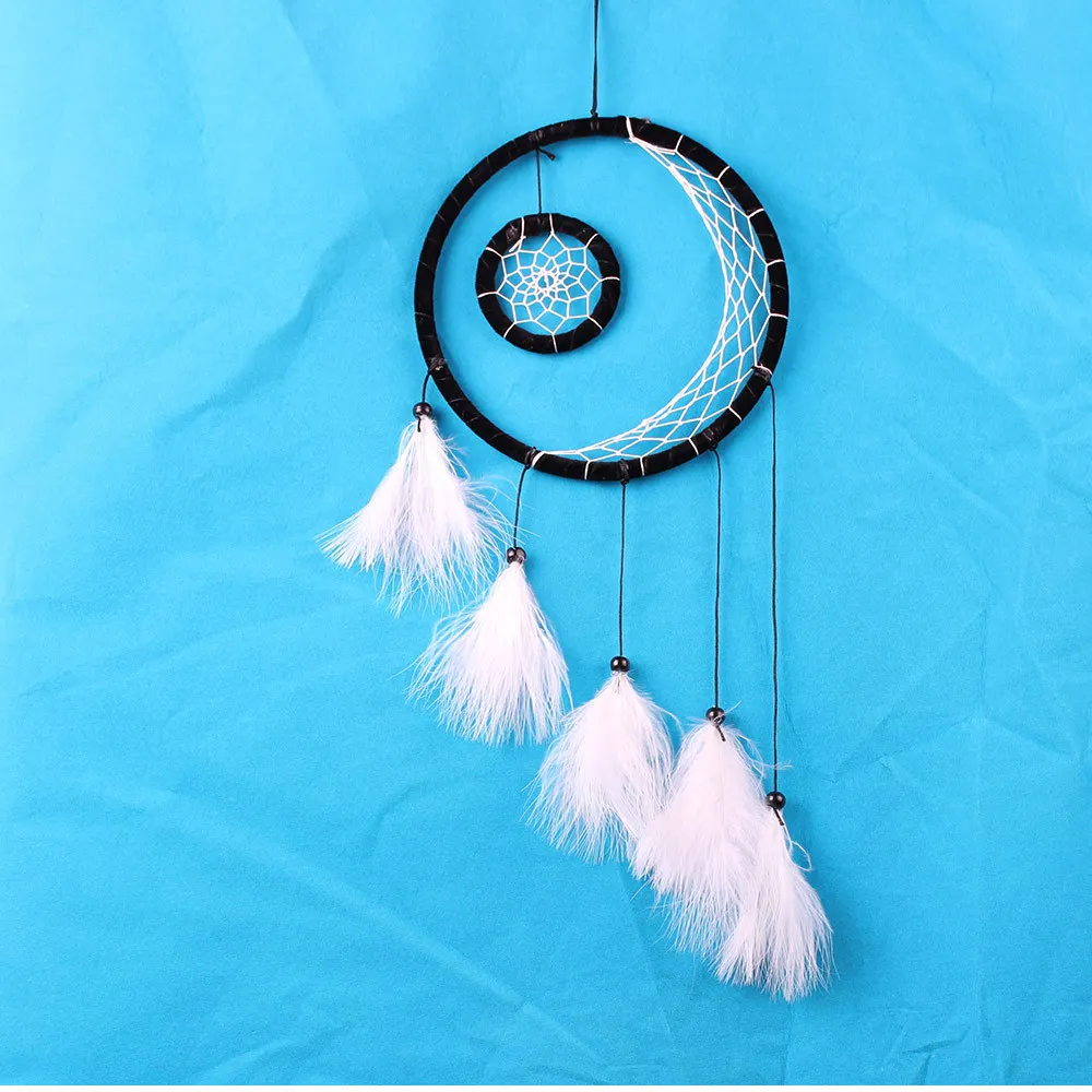 Feather Dream Catcher Car Wall Hanging Ornament Large Dream Catcher Craft Gift 