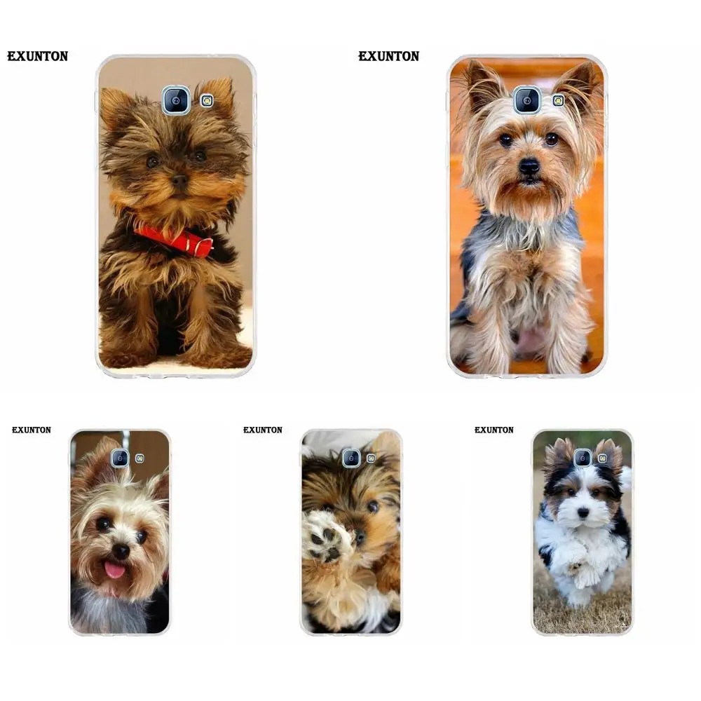 ТПУ чехол для телефона Galaxy Alpha Core Prime Note 2 3 4 5 S3 S4 S5 S6 S7 S8 mini edge Plus щенка йоркширского