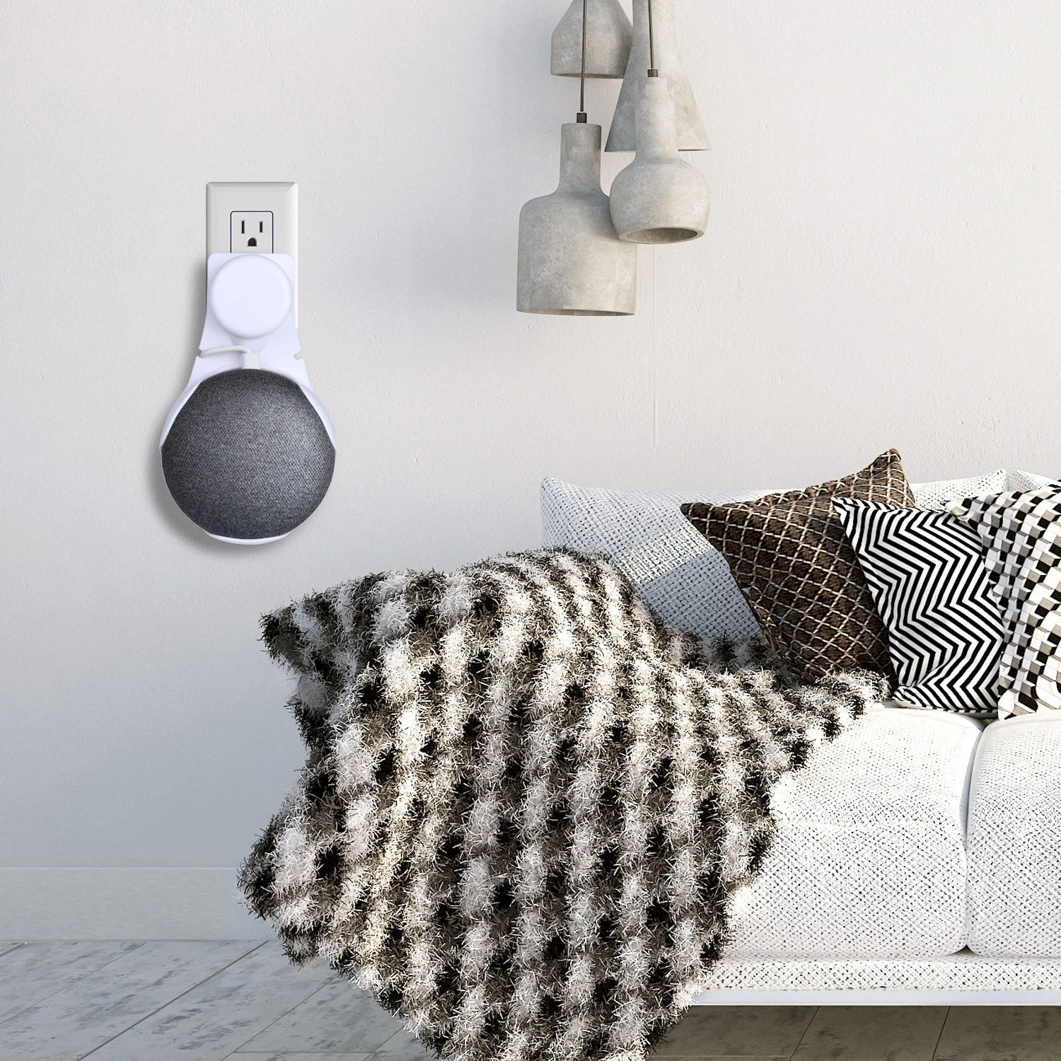 Пластиковый настенный кронштейн Gosear держатель для мини динамиков Google Home
