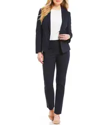 Индивидуальный заказ черный 2 кнопки Cool Girl Для женщин брюки костюмы Бизнес минималистский костюмы Офисные женские туфли костюмы 2 шт