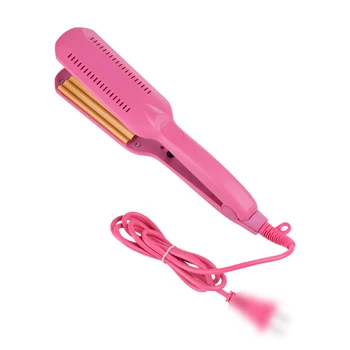 

Electronic Hair Curling Irons Curler Straighteners Temperature Control Titanium Corrugated Crimper Waves Iron Tools