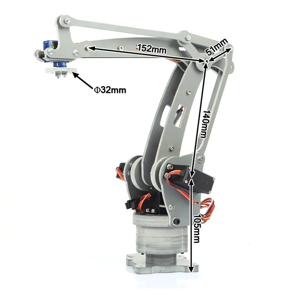 

Irb460 4-Axis Industrial Robot DIY Control Palletizing Robot Arm Model for Arduino UNO MEGA2560 with Power Supply + Controller