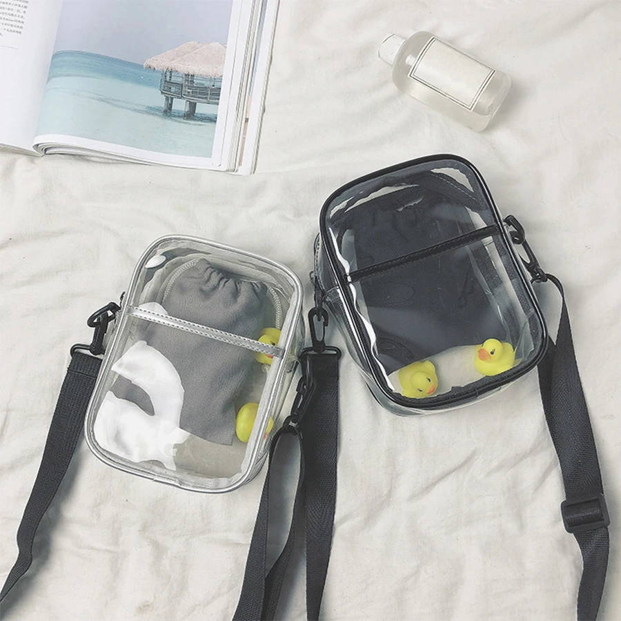

Clear Transparent Women Single Shoulder Bag Cute Ducks Ita Bags Teenage Girls Messenger Bag Brand Mini Ladies Crossbody Bags New