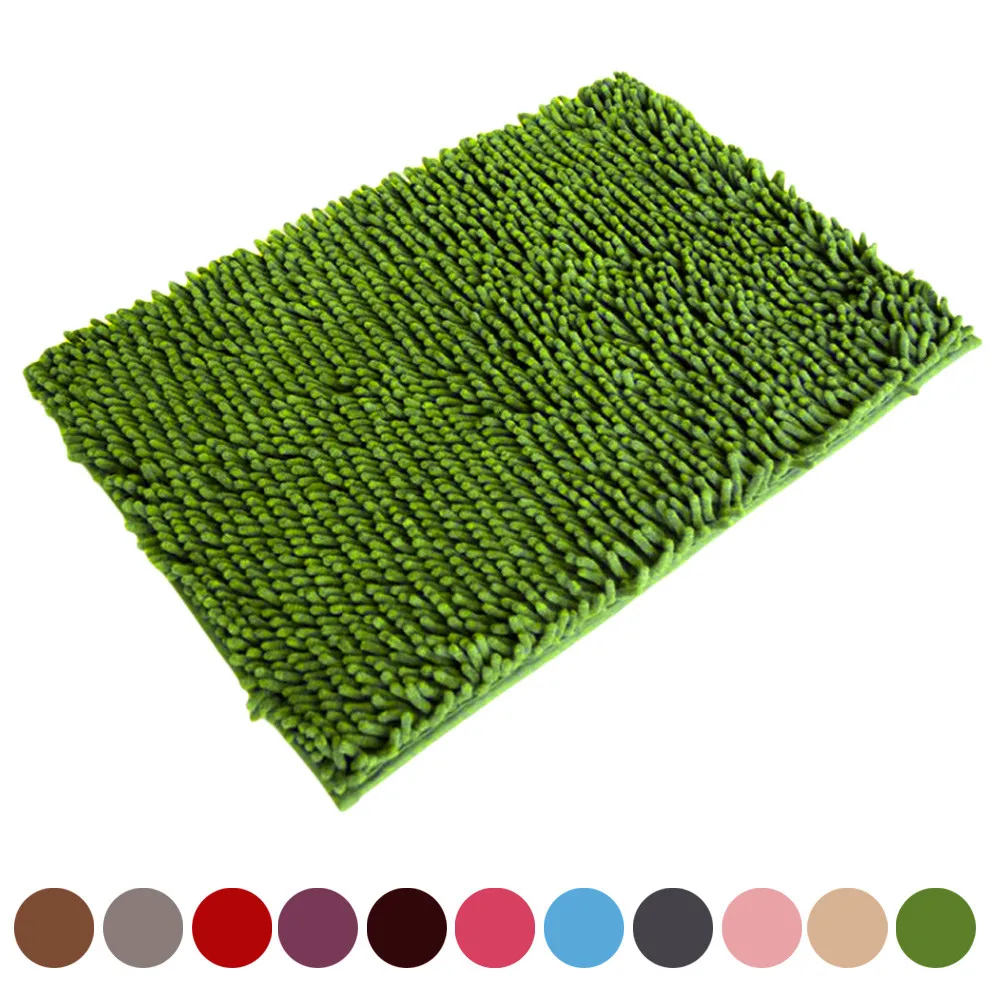 1PC Arrival Soft Shaggy Non Slip Absorbent Bath Mat Bathroom Shower Rugs Carpet Free Shipping