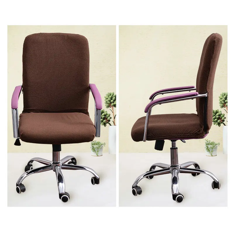 Офисный чехол на компьютерное кресло подходит для офисного стула с подлокотником спандекс Чехол для стула украшение эластичный чехол для стула только