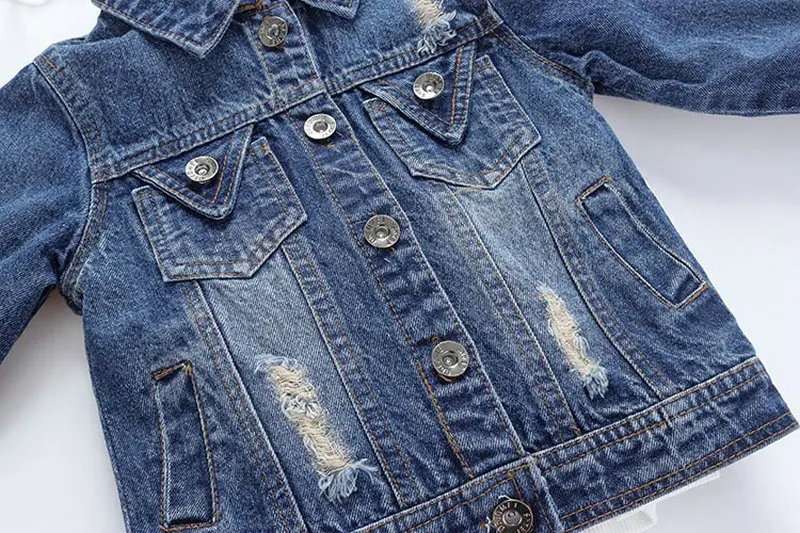 Baby Girls Denim Jackets Coat Long Sleeve Cartoon Jeans Tollder Coat Teenage Outwear Children Clothing Kids Girls Denim Clothes (11)