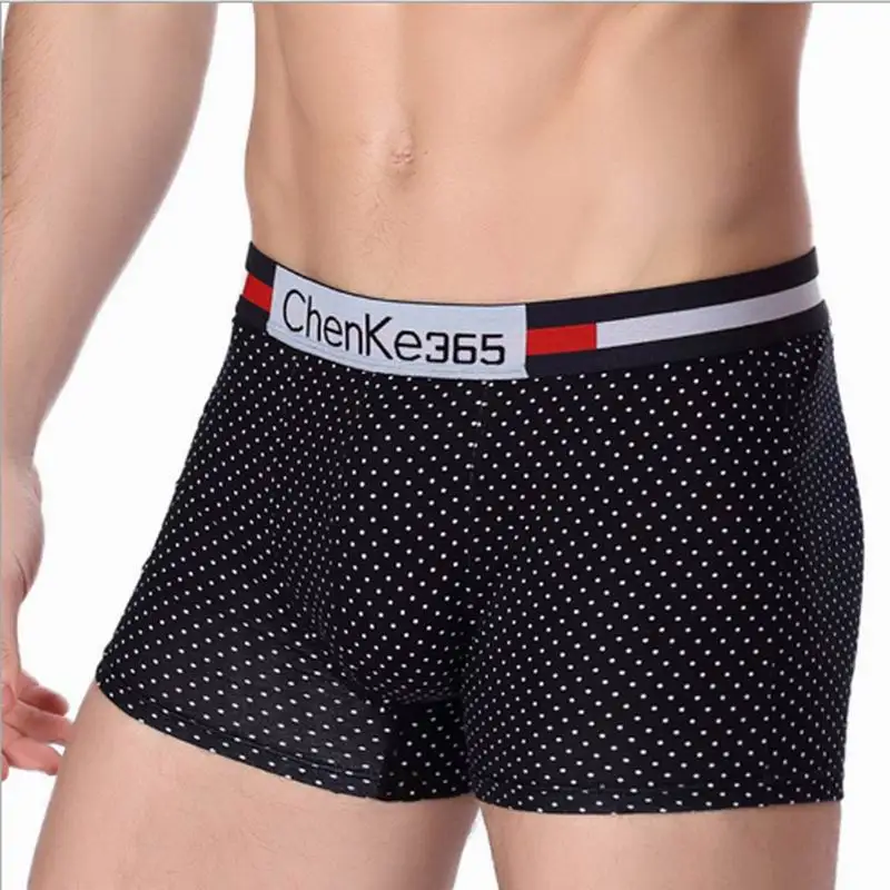 

Hot Sale men's boxer high-grade polka dot print 6 color options