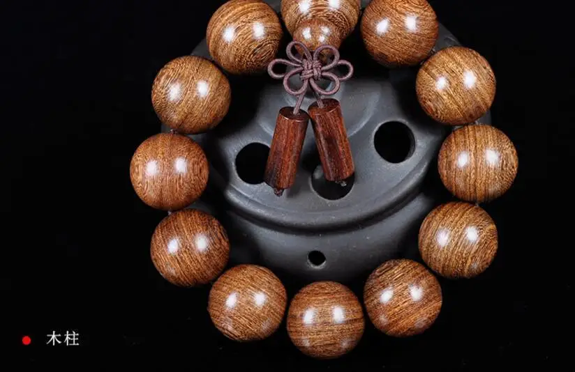 

Koraba Fine Jewelry 20MM Men's Nice Fashion Smooth Round Natural Ebony Wood Beads Bracelet Free Shipping
