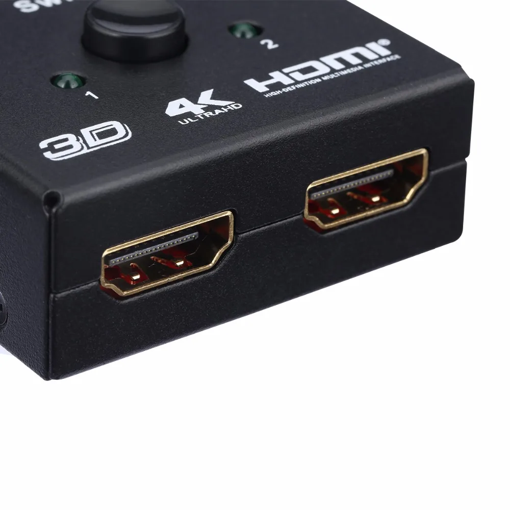 Excelvan HDMI 2,0 двухнаправленный переключатель 1x2 или 2x1 AB switcher с HDCP пройти через поддержку 4K& 3D для обучения встречи