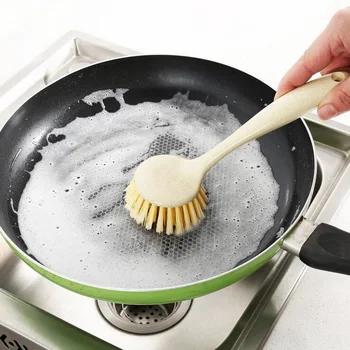 

dishwashing brush long handle wash brush artifact non-stick oil kitchen brush cleaning Cleaning Brushes