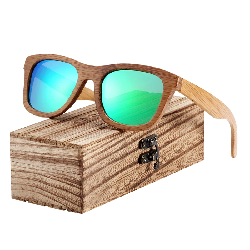 BARCUR Bamboo Wood Retro Vintage Sunglasses BC8210