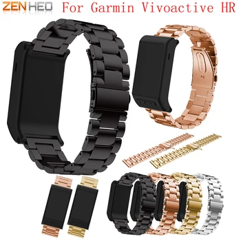 

ZENHEO Soft Luxury Stainless Steel Watch Band Strap For Garmin vivoactive HR high quality Watch Strap For Garmin vivoactive HR