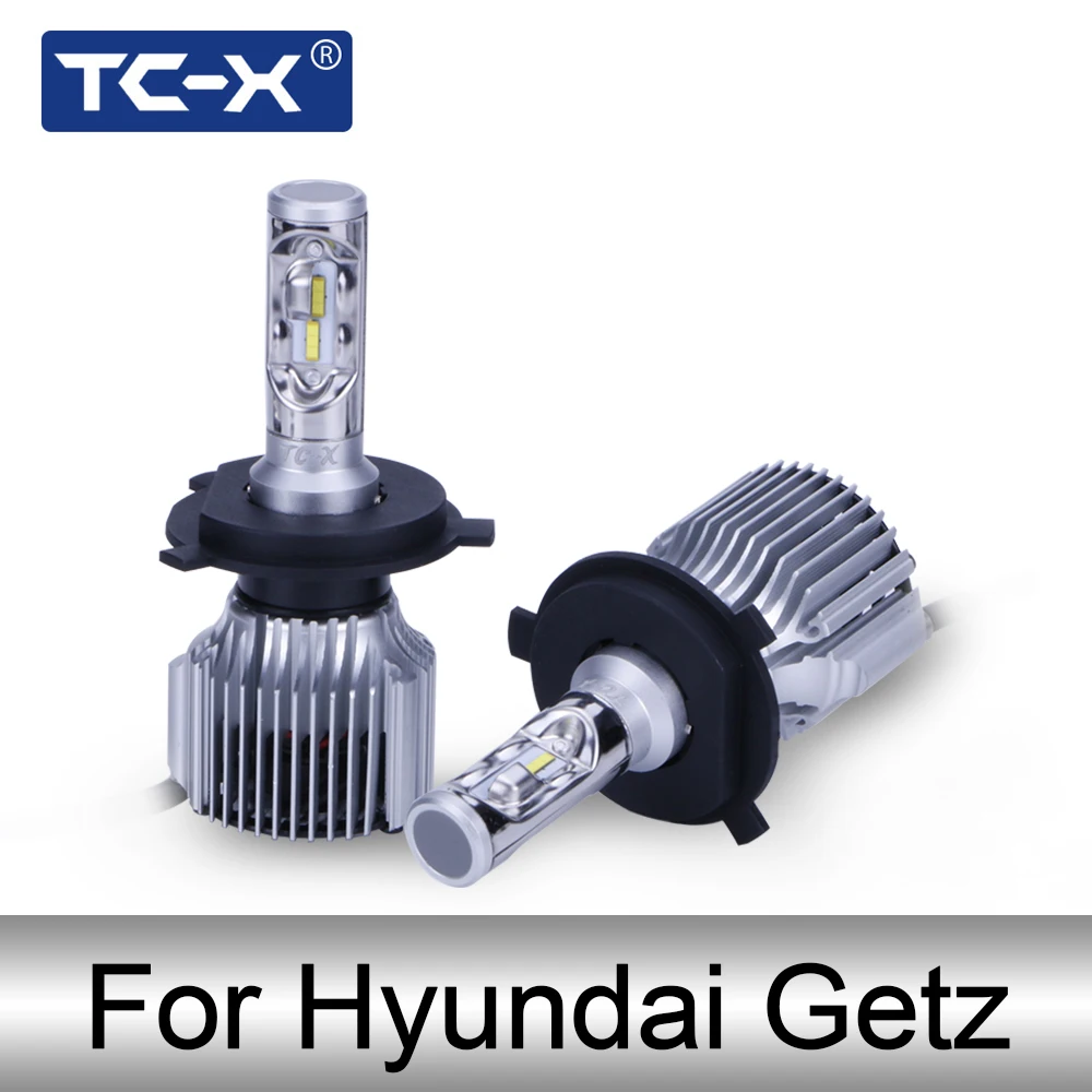 

TC-X For Hyundai Getz model H4 LED Long/Near Distance Compact Car Headlight 6000K 60W/Pair Super Bright 6000LM Auto Headlamps