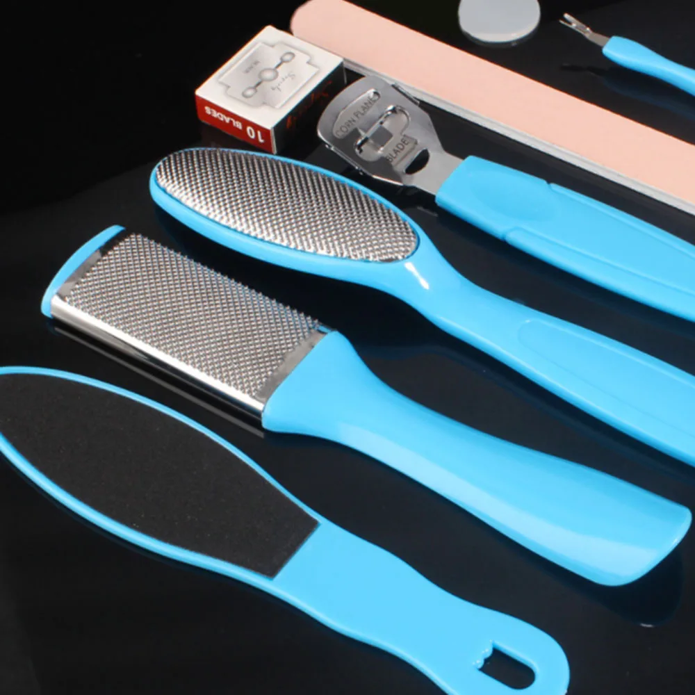 Profesional 8 unids/set herramienta de pedicura Archivo de cuidado de los pies para los pies talones del dedo del pie Kit de cutícula Archivo de pedicura Set eliminador de belleza herramienta Profesional 8 unids/set herramienta de pedicura Archivo de cuidado de los pies para los pies talones del dedo del pie Kit de cutícula Archivo de pedicura Set eliminador de belleza herramienta