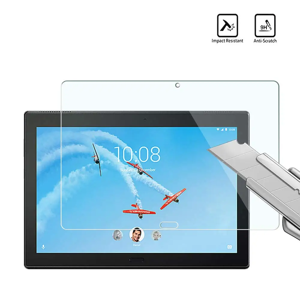 Закаленное Стекло для lenovo Tab M10 10,1 TB-X605L Tab P10 TB-X705L 1" Экран протектор для lenovo TAB E10 TB-X104F 10,1 пленка