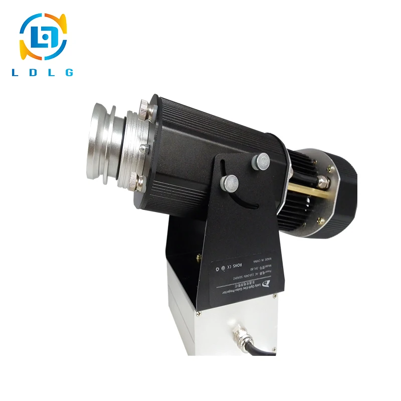 

Factory Outlet Big Promotion Aluminum Alloy 40W LED Projector 4500Lumens Gobo Sign Coffee Shop Restaurant Logo Projector Light