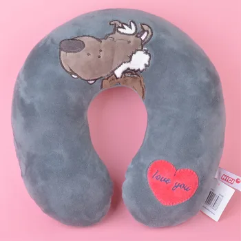 

Wolf Cartoon Plush U Shaped neck travel pillow, Plush Head Cushion Rest Pillow Free Shipping