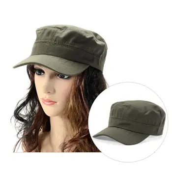 

Military Hat Army Cadet Patrol Castro Cap Men Women Driving Summer Hats