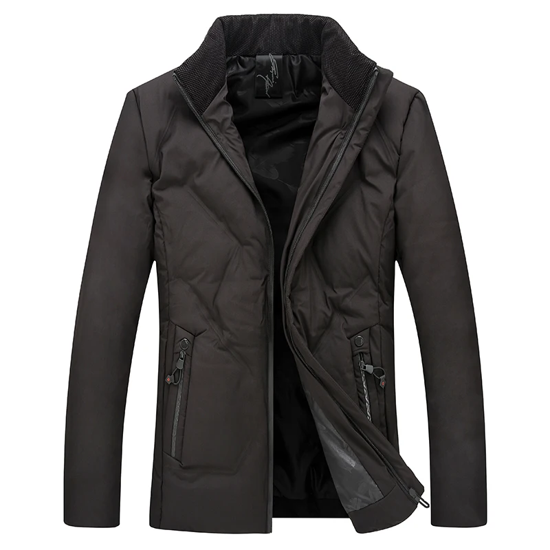 Winter Warm Down Jackets Good Quality Men Standing Collar