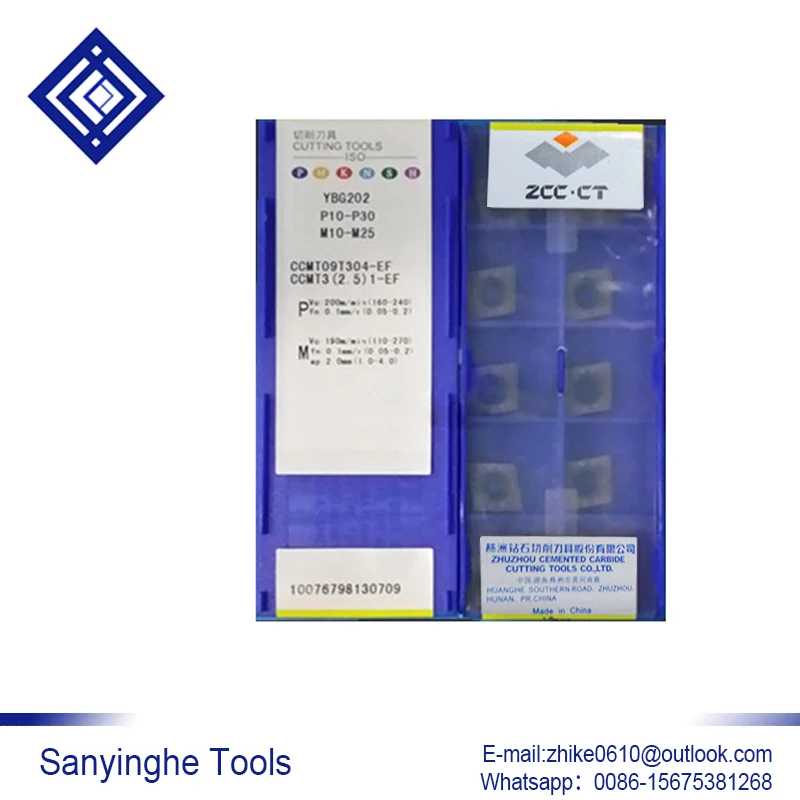 

10pcs/lots YBG205 CCMT09T308-EF cnc carbide turning inserts