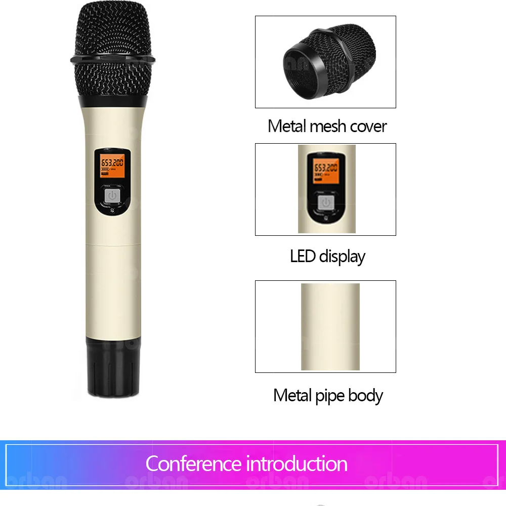 Профессиональный UHF беспроводной микрофон открытый K Синг/конференц-зал/семья KTV/караоке OK микрофон