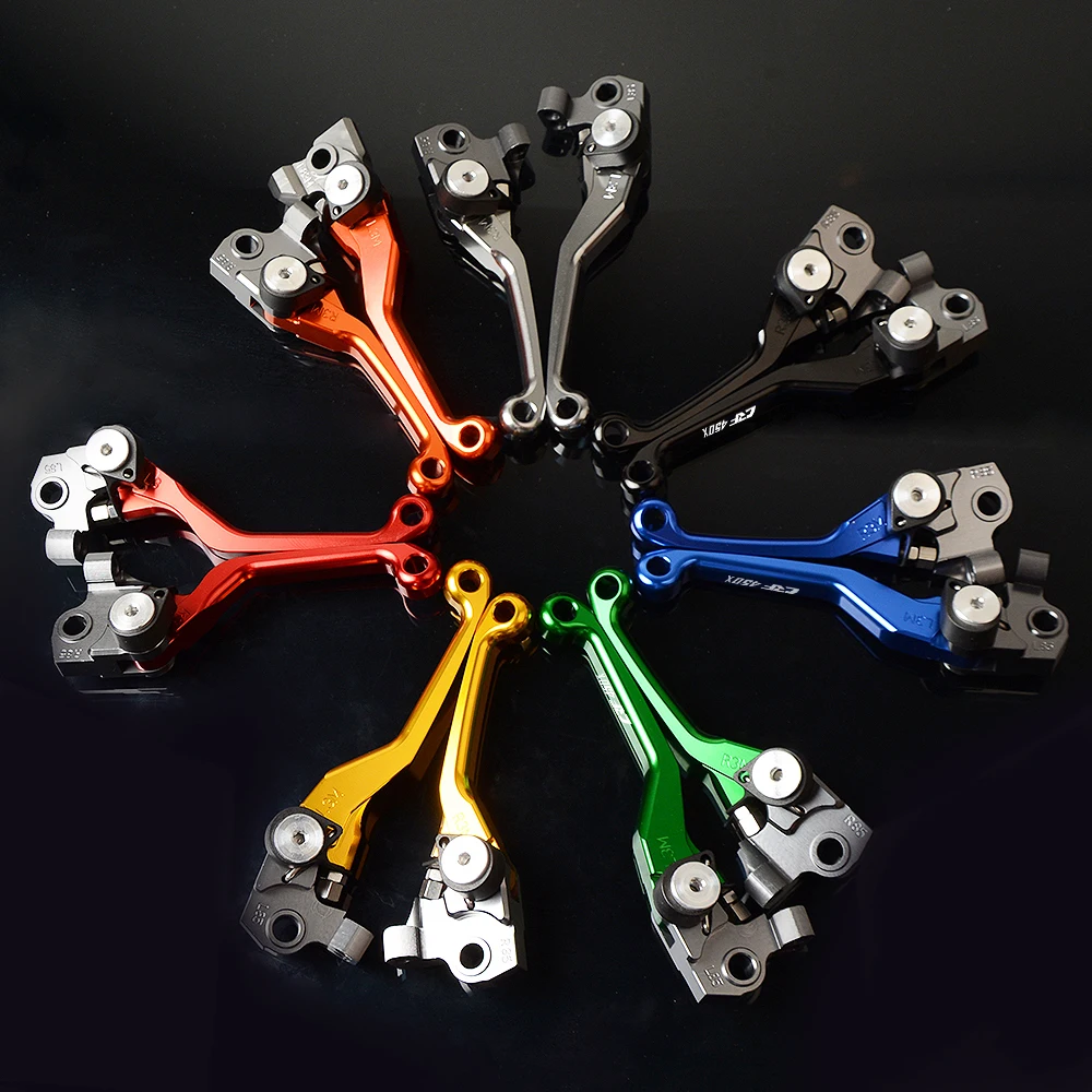 Pivot Dirt bike CNC Aluminum Brake Clutch Levers Motorcycle Parts Accessories For Honda CRF450X CRF 450X CRF 450 X 2005-2017